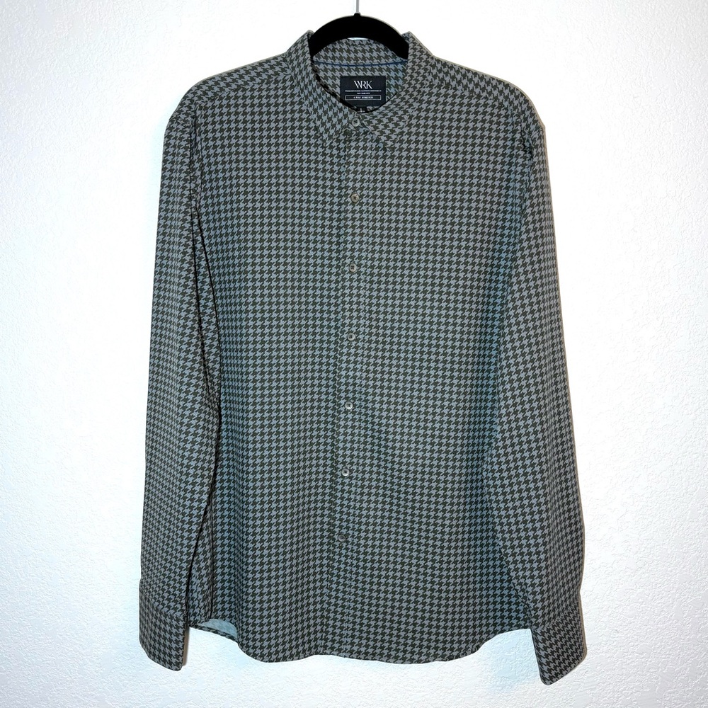 WRK 4 Way Stretch Performance Long Sleeve Dress Shirt